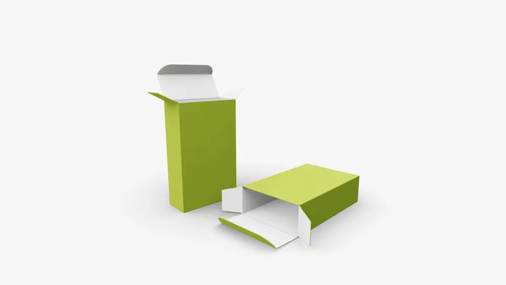 Folding box with tuck-in flap Folding box with tuck-in flap