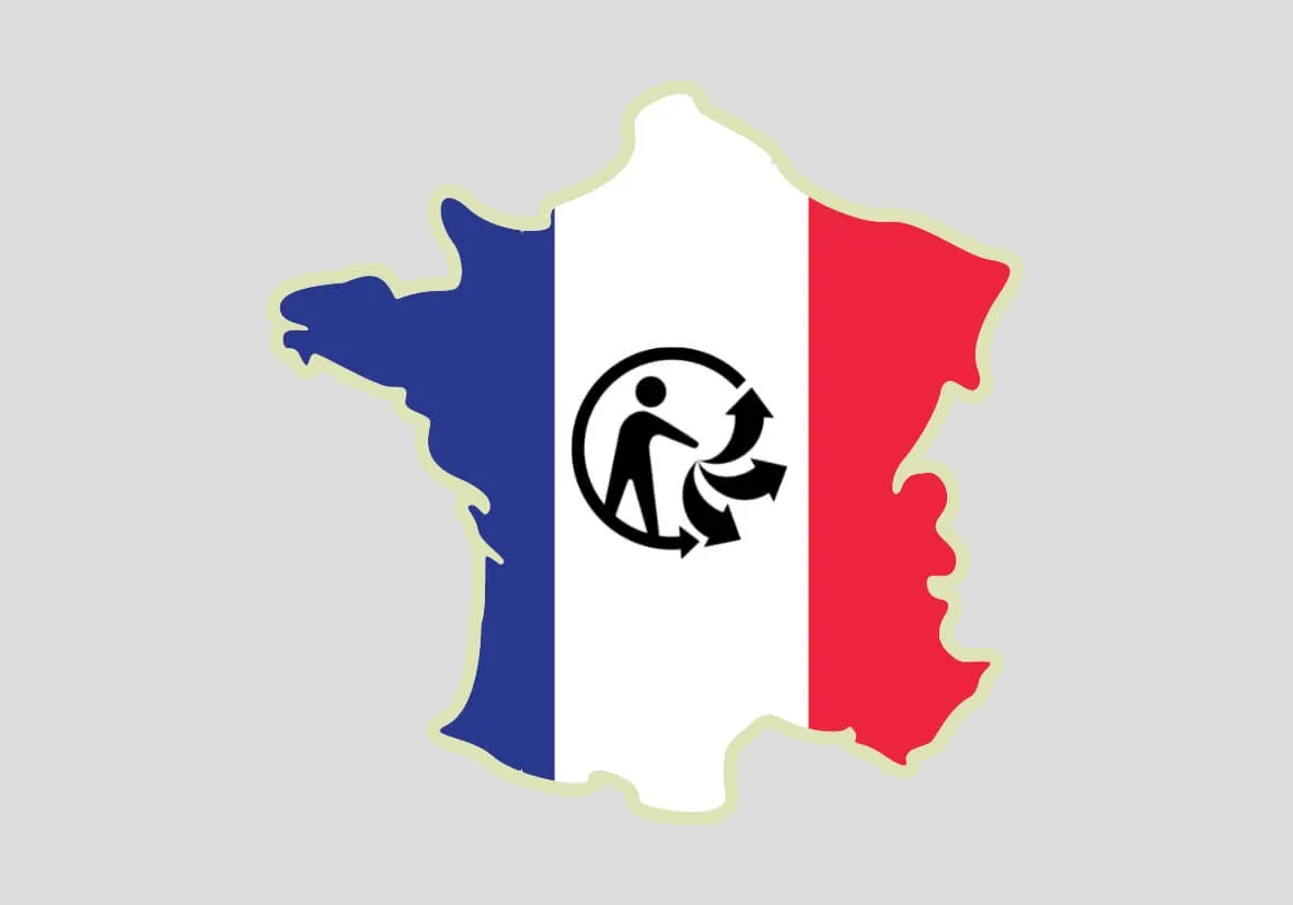 The Triman logo for France The Triman logo for France
