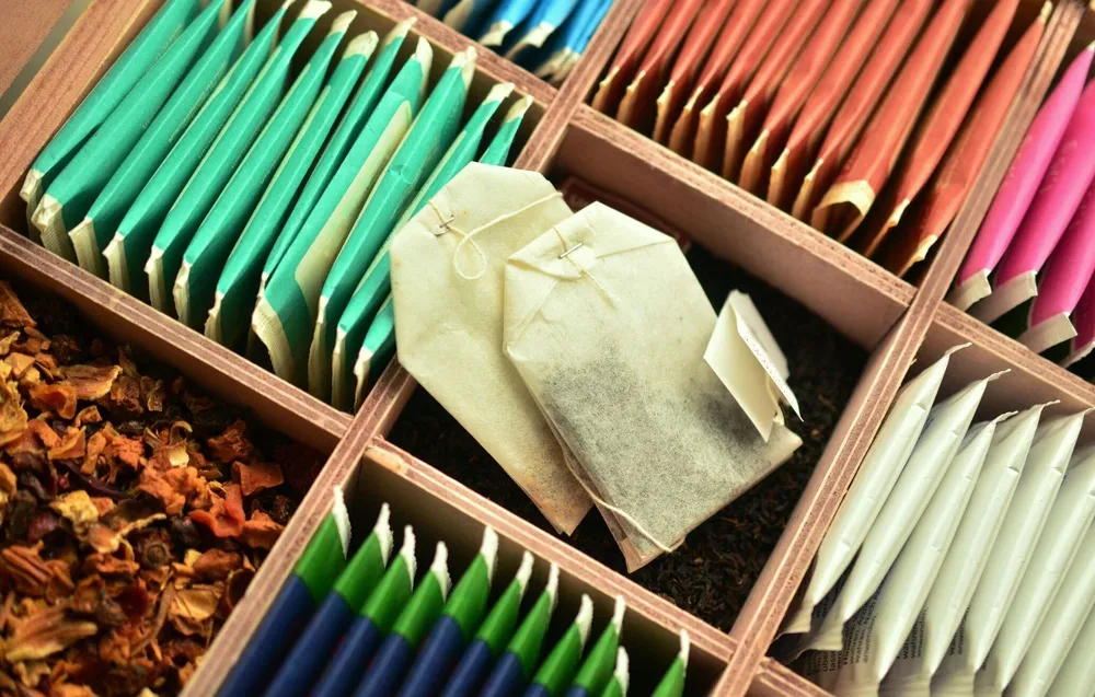 Various tea bags Various tea bags