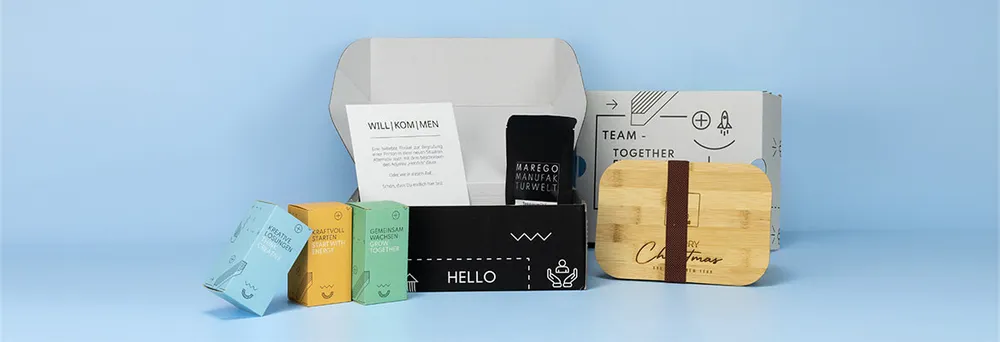 Mitarbeitergeschenke Versandkarton Mitarbeitergeschenke Versandkarton
