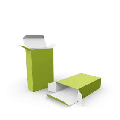 Folding box with tuck in flap, offset flaps Folding box with tuck in flap, offset flaps