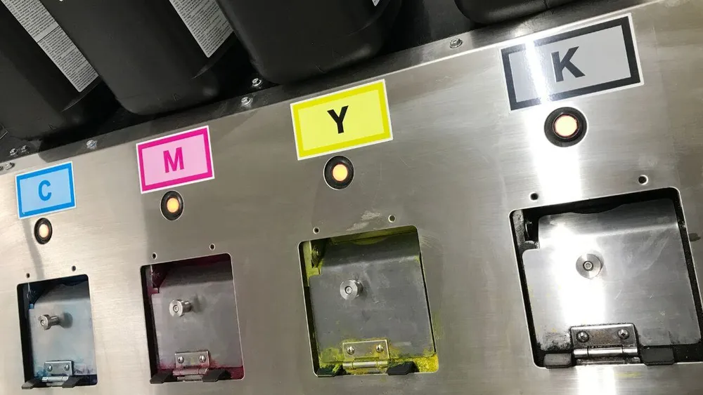 CMYK printing process printed labels CMYK printing process printed labels