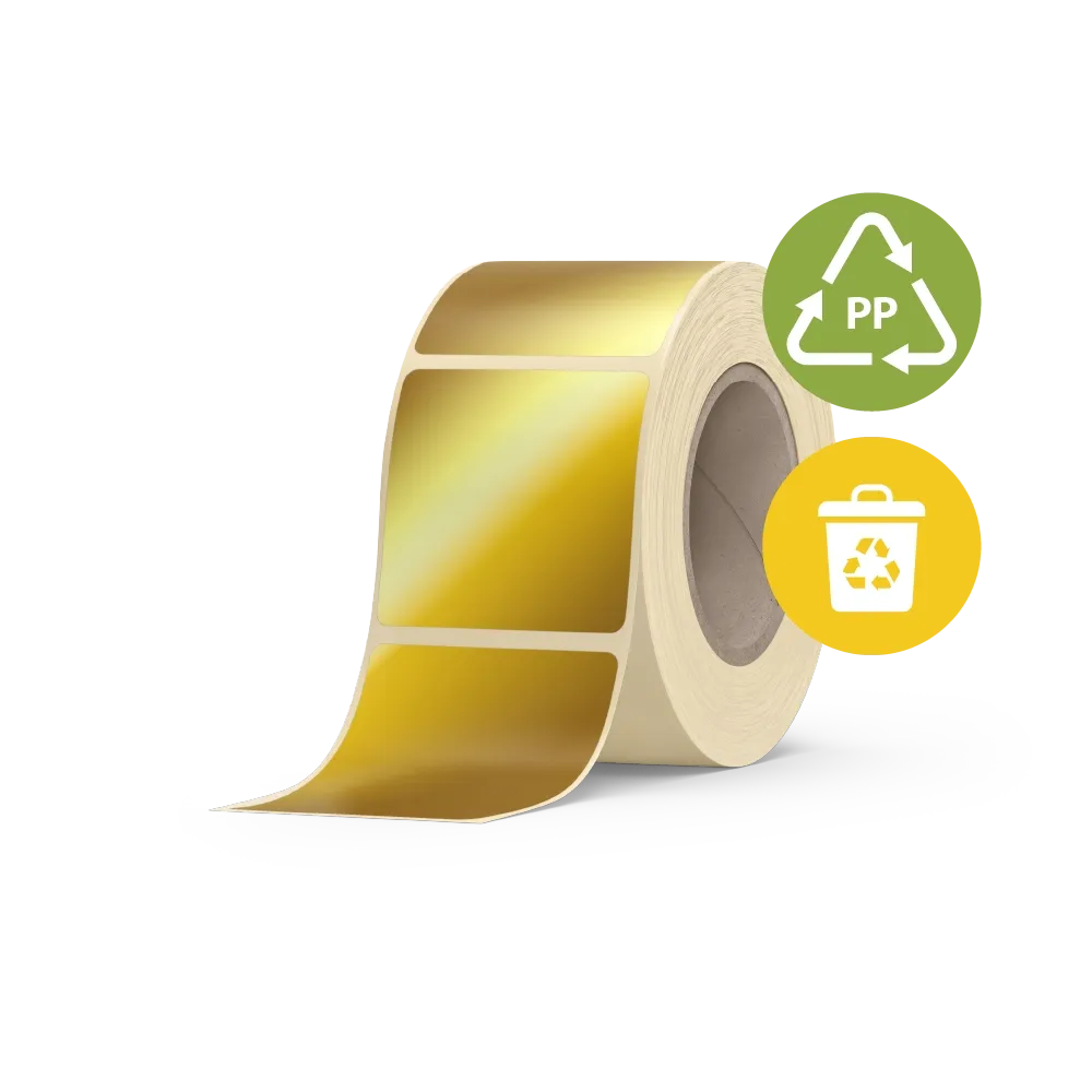 PP Haftfolie gold metallic PP Haftfolie gold metallic