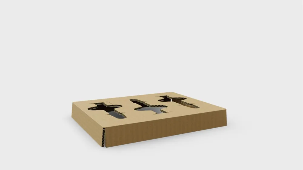 Inlay aus Wellpappe Inlay aus Wellpappe