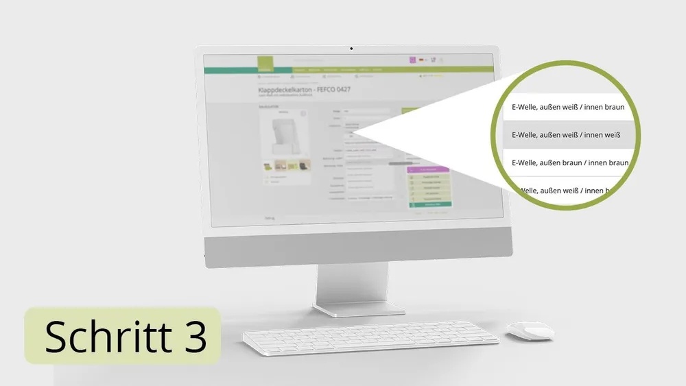 Infografik: Bestellprozess Schritt 3 Versandkarton Infografik: Bestellprozess Schritt 3 Versandkarton