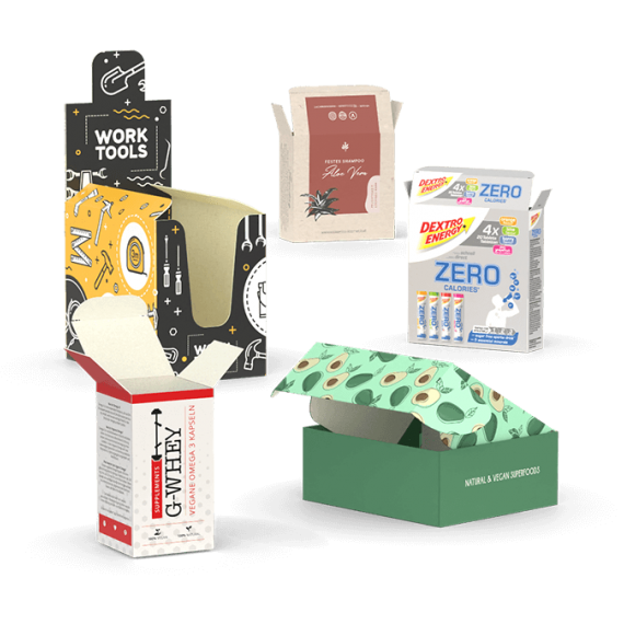 Varie scatole di immagazzinaggio con coperchio Snack giocattoli