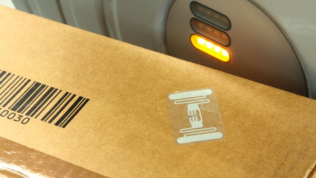 RFID-Tags auf der Verpackung