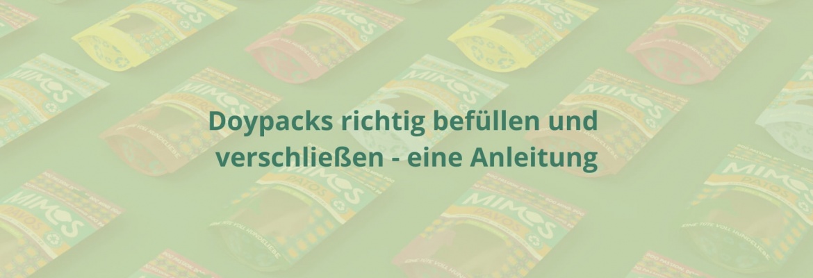 Doypacks richtig befüllen